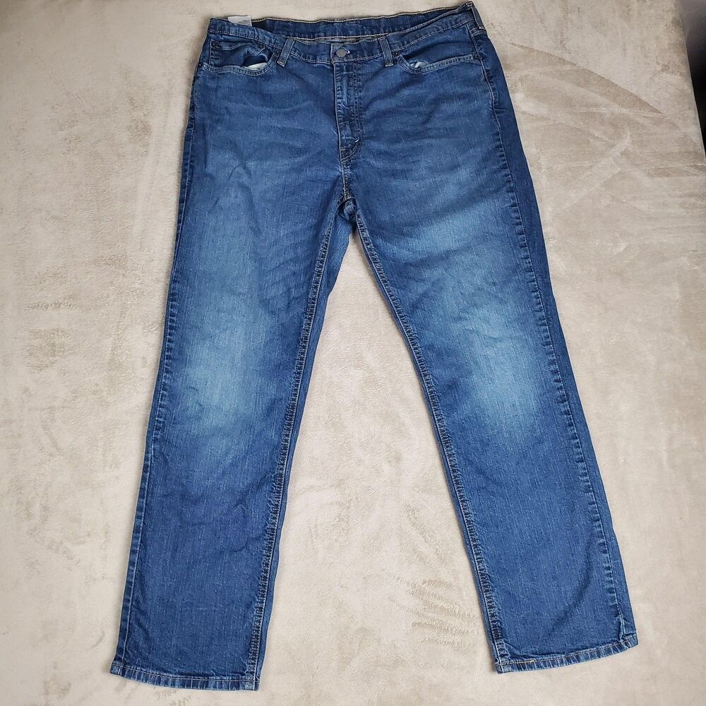 Levis 541 Jeans Mens 36x30 Measured Blue Athletic Taper Stretch Denim Pants